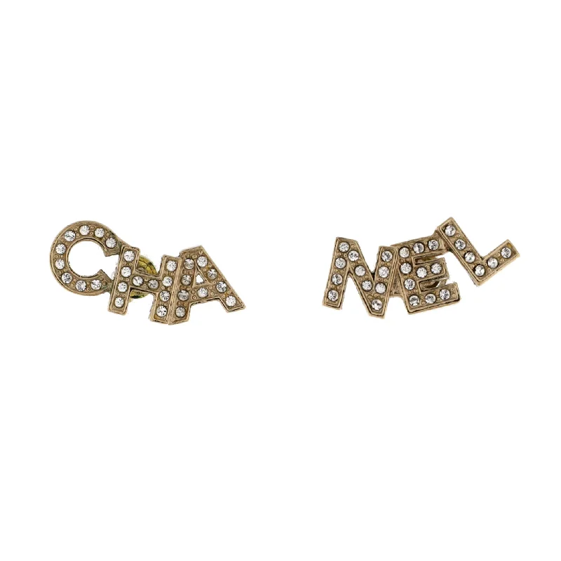 Timeless Elegance At Unbelievable Discounts CHA-NEL Stud Earrings Metal with Crystals Timeless Elegance At Unbelievable Discounts CHA-NEL Stud Earrings Metal with Crystals