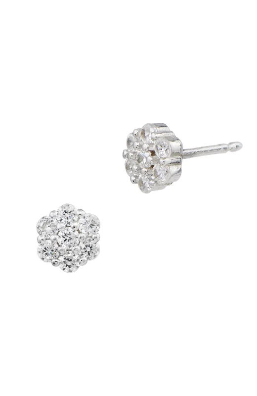 The Biggest Jewelry Sale Of The Year Is Here Italian Sterling Silver 6mm cluster cz Stud Earrings The Biggest Jewelry Sale Of The Year Is Here Italian Sterling Silver 6mm cluster cz Stud Earrings