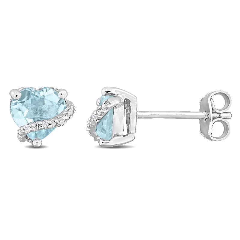 Bestselling Jewelry Now On Sale – Elevate Your Look Mimi & Max 2ct TGW Sky Blue Topaz and Diamond Accent Heart Stud Earrings in Sterling Silver Bestselling Jewelry Now On Sale – Elevate Your Look Mimi & Max 2ct TGW Sky Blue Topaz and Diamond Accent Heart Stud Earrings in Sterling Silver