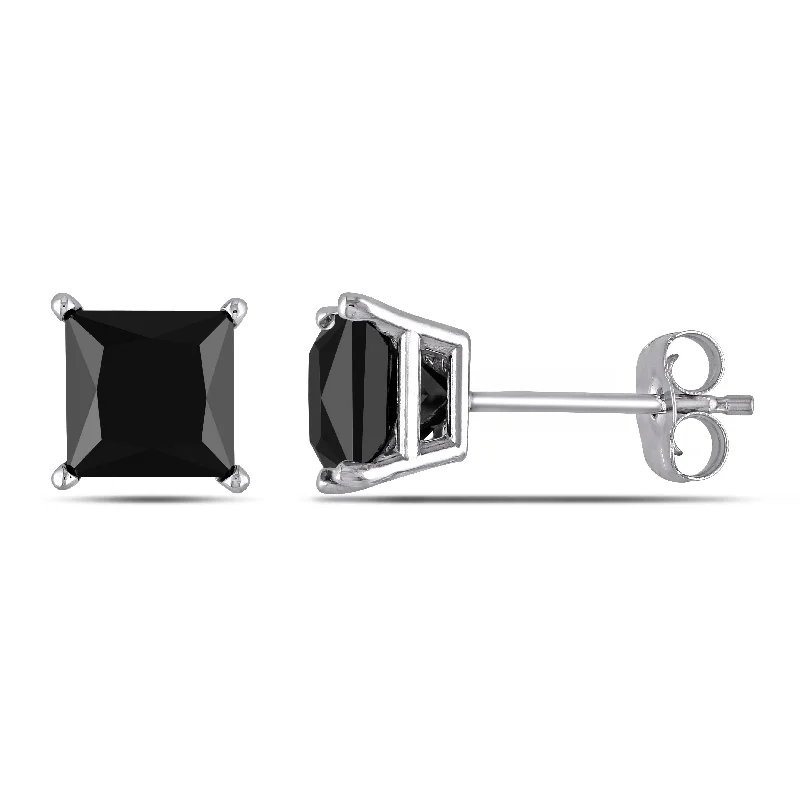 Last Chance To Shop High-End Jewelry At Markdown Prices Mimi & Max 2ct TW Princess Cut Black Diamond Stud Earrings in 10k White Gold Last Chance To Shop High-End Jewelry At Markdown Prices Mimi & Max 2ct TW Princess Cut Black Diamond Stud Earrings in 10k White Gold