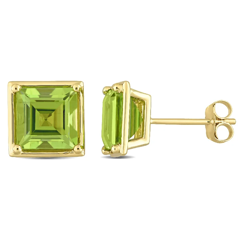 Flash Sale On Stunning Jewelry – Don't Miss Out Mimi & Max 3 1/2ct TGW Square Peridot Stud Earrings in 14k Yellow Gold Flash Sale On Stunning Jewelry – Don't Miss Out Mimi & Max 3 1/2ct TGW Square Peridot Stud Earrings in 14k Yellow Gold