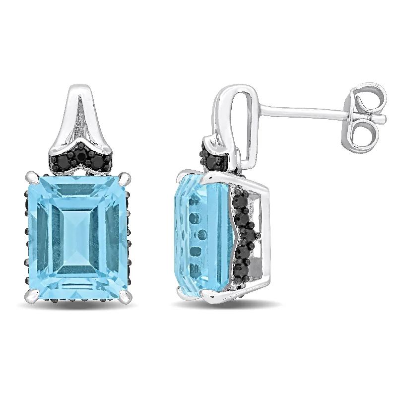 Elegant Jewelry At Unbeatable Offers – Shop Before It's Gone Mimi & Max 8 5/8ct TGW Sky Blue Topaz and Black Sapphire Baguette Stud Earrings in Sterling Silver Elegant Jewelry At Unbeatable Offers – Shop Before It's Gone Mimi & Max 8 5/8ct TGW Sky Blue Topaz and Black Sapphire Baguette Stud Earrings in Sterling Silver