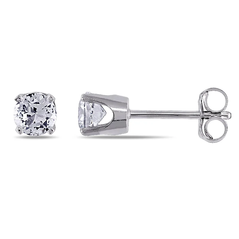 Affordable Elegance – Special Jewelry Sale Now Live Mimi & Max Created White Sapphire Stud Earrings in 10k White Gold Affordable Elegance – Special Jewelry Sale Now Live Mimi & Max Created White Sapphire Stud Earrings in 10k White Gold