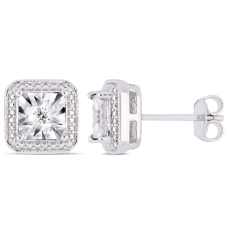 Jewelry Sale Bonanza – Grab Your Sparkle Now Mimi & Max Diamond Accent Square Halo Stud Earrings in Sterling Silver Jewelry Sale Bonanza – Grab Your Sparkle Now Mimi & Max Diamond Accent Square Halo Stud Earrings in Sterling Silver