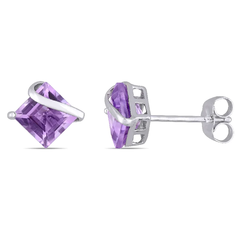 Special Jewelry Deals – Upgrade Your Collection Mimi & Max Square Amethyst Stud Earrings in 10k White Gold Special Jewelry Deals – Upgrade Your Collection Mimi & Max Square Amethyst Stud Earrings in 10k White Gold