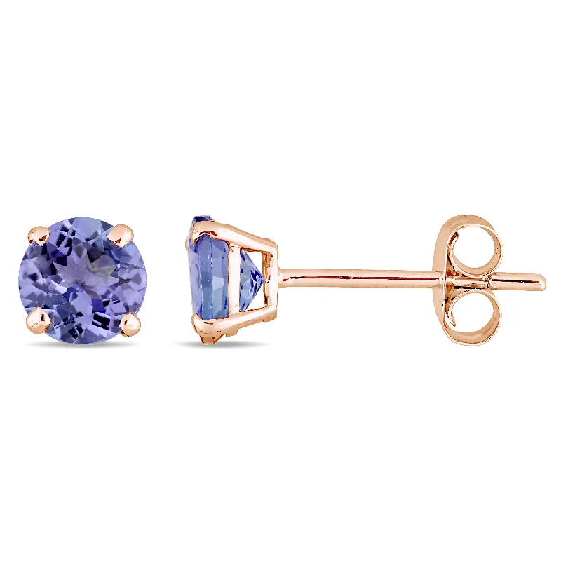 Affordable Luxury Jewelry – Style At A Great Price Mimi & Max Tanzanite Stud Earrings in 14k Rose Gold Affordable Luxury Jewelry – Style At A Great Price Mimi & Max Tanzanite Stud Earrings in 14k Rose Gold