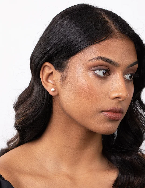 Sparkle On A Budget – Fine Jewelry For Less Pearlise Cubic Zirconia Stud Earrings Duo Sparkle On A Budget – Fine Jewelry For Less Pearlise Cubic Zirconia Stud Earrings Duo