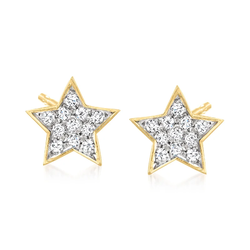 Best-Selling Jewelry Now Available At Special Deals Ross-Simons Diamond Star Stud Earrings in 18kt Gold Over Sterling Best-Selling Jewelry Now Available At Special Deals Ross-Simons Diamond Star Stud Earrings in 18kt Gold Over Sterling