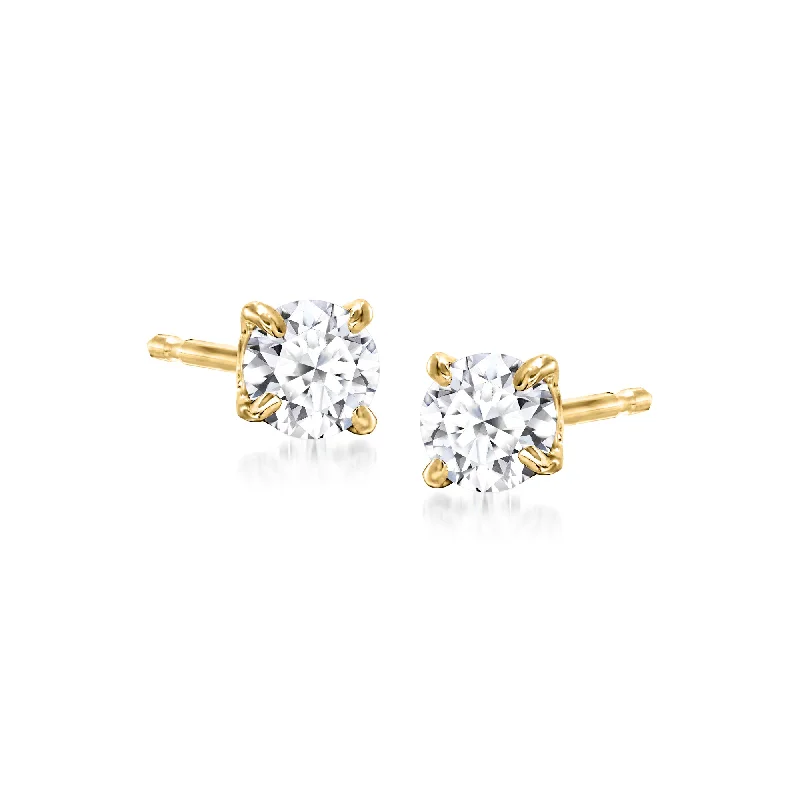 Jewelry Sale Bonanza – Grab Your Sparkle Now Ross-Simons Lab-Grown Diamond Stud Earrings in 18kt Gold Over Sterling Jewelry Sale Bonanza – Grab Your Sparkle Now Ross-Simons Lab-Grown Diamond Stud Earrings in 18kt Gold Over Sterling