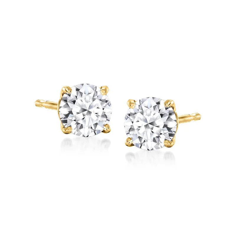 Exclusive Jewelry Bundles At Discounted Rates Ross-Simons Lab-Grown Diamond Stud Earrings in 18kt Gold Over Sterling Exclusive Jewelry Bundles At Discounted Rates Ross-Simons Lab-Grown Diamond Stud Earrings in 18kt Gold Over Sterling