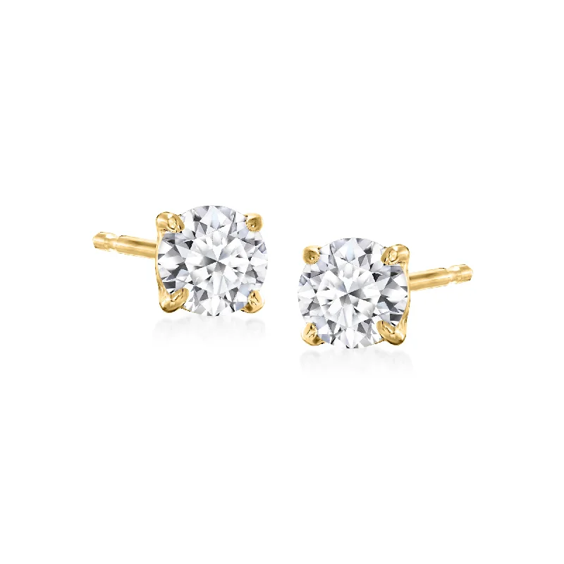 Seasonal Jewelry Sale – Upgrade Your Style Today Ross-Simons Lab-Grown Diamond Stud Earrings in 18kt Gold Over Sterling Seasonal Jewelry Sale – Upgrade Your Style Today Ross-Simons Lab-Grown Diamond Stud Earrings in 18kt Gold Over Sterling