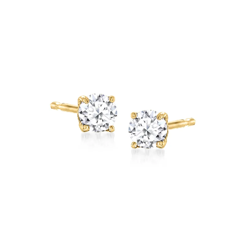 Flash Sale On Elegant Jewelry – Don't Miss Out Ross-Simons Lab-Grown Diamond Stud Earrings in 18kt Gold Over Sterling Flash Sale On Elegant Jewelry – Don't Miss Out Ross-Simons Lab-Grown Diamond Stud Earrings in 18kt Gold Over Sterling