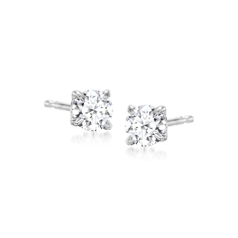 Get The Jewelry You Love At A Price You Love Ross-Simons Lab-Grown Diamond Stud Earrings in Sterling Silver Get The Jewelry You Love At A Price You Love Ross-Simons Lab-Grown Diamond Stud Earrings in Sterling Silver