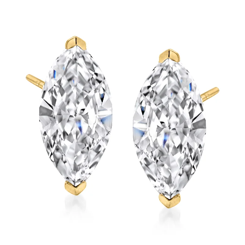 Celebrate With Sparkle – Jewelry Sale Now Live Ross-Simons Marquise CZ Stud Earrings in 14kt Yellow Gold Celebrate With Sparkle – Jewelry Sale Now Live Ross-Simons Marquise CZ Stud Earrings in 14kt Yellow Gold