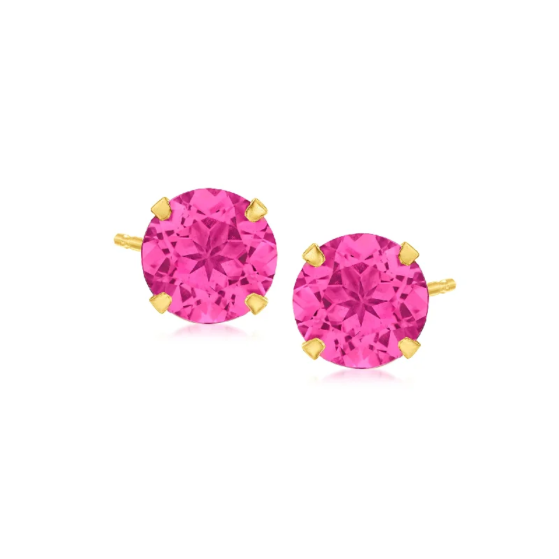 Premium Diamond Jewelry At Once-In-A-Lifetime Discounts Ross-Simons Pink Topaz Martini Stud Earrings in 14kt Yellow Gold Premium Diamond Jewelry At Once-In-A-Lifetime Discounts Ross-Simons Pink Topaz Martini Stud Earrings in 14kt Yellow Gold