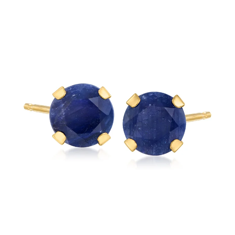 Luxury Handcrafted Jewelry For Elegant Looks Ross-Simons Sapphire Martini Stud Earrings in 14kt Yellow Gold Luxury Handcrafted Jewelry For Elegant Looks Ross-Simons Sapphire Martini Stud Earrings in 14kt Yellow Gold