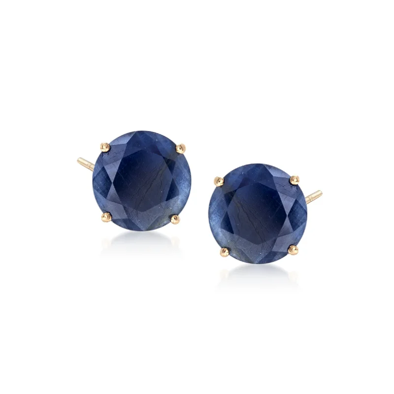 Must-Have Jewelry At Unbelievable Discounts Ross-Simons Sapphire Stud Earrings in 14kt Yellow Gold Must-Have Jewelry At Unbelievable Discounts Ross-Simons Sapphire Stud Earrings in 14kt Yellow Gold