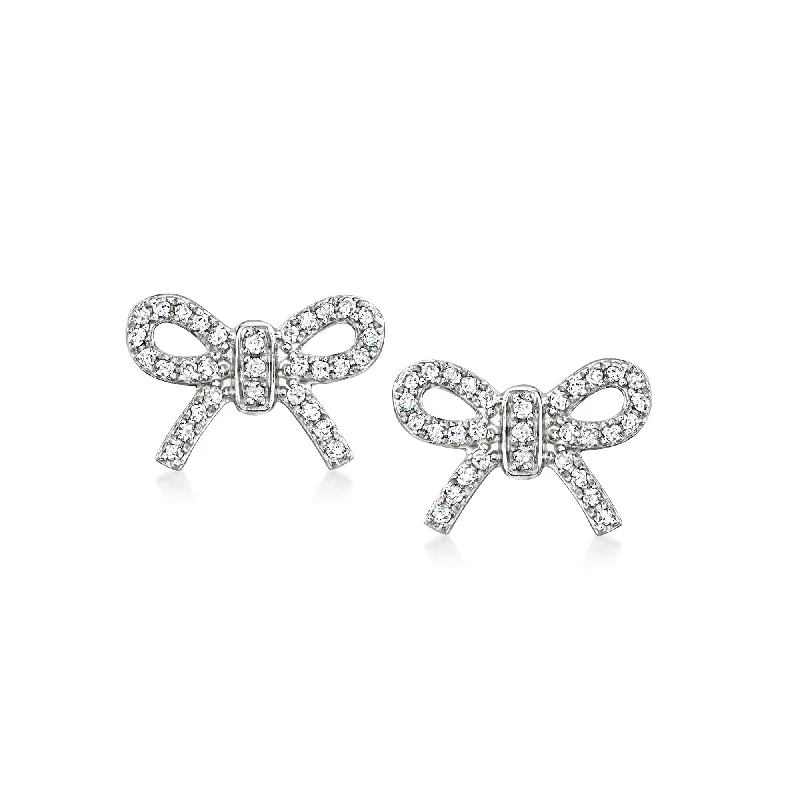 Timeless Jewelry Styles At Wallet-Friendly Prices RS Pure by Ross-Simons 0. Diamond Bow Stud Earrings in Sterling Silver Timeless Jewelry Styles At Wallet-Friendly Prices RS Pure by Ross-Simons 0. Diamond Bow Stud Earrings in Sterling Silver