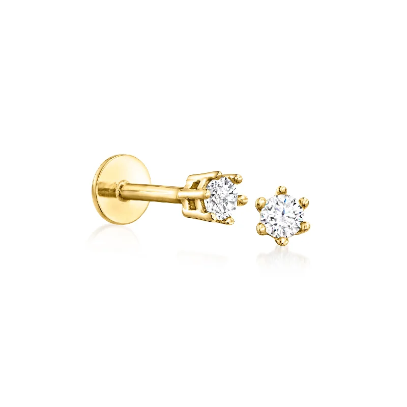 Elevate Your Outfit With Discounted Statement Jewelry RS Pure by Ross-Simons Diamond Stud Earrings in 14kt Yellow Gold Elevate Your Outfit With Discounted Statement Jewelry RS Pure by Ross-Simons Diamond Stud Earrings in 14kt Yellow Gold