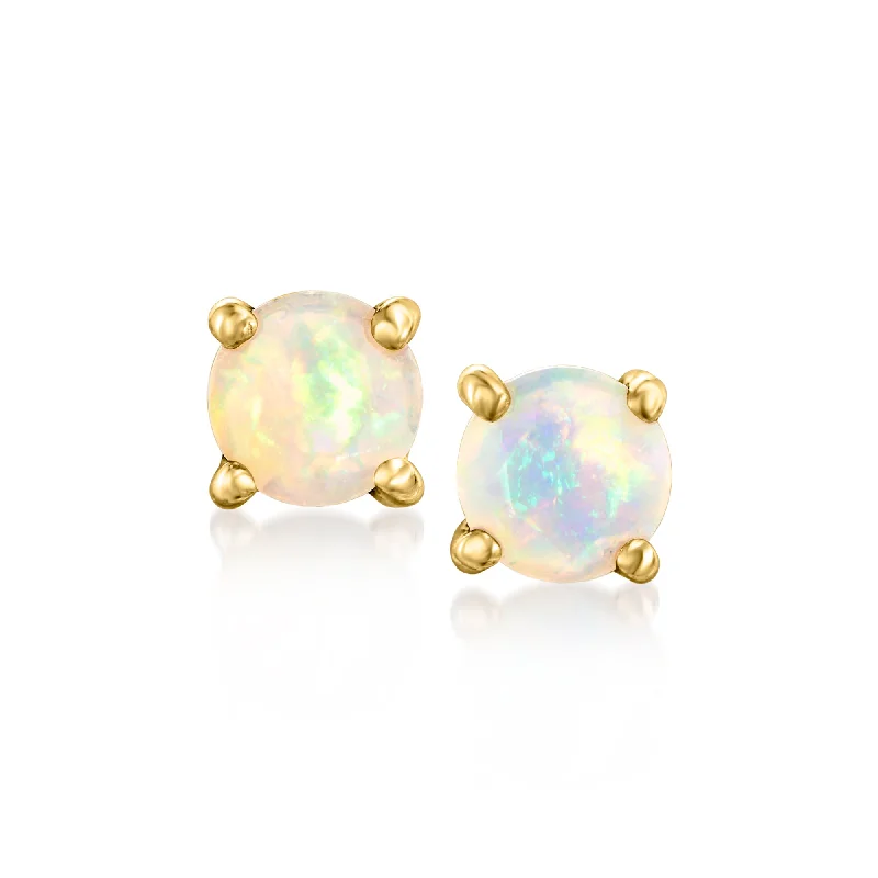 Jewelry Sale Alert – Shop Timeless Elegance Today RS Pure by Ross-Simons Opal Stud Earrings in 14kt Yellow Gold Jewelry Sale Alert – Shop Timeless Elegance Today RS Pure by Ross-Simons Opal Stud Earrings in 14kt Yellow Gold