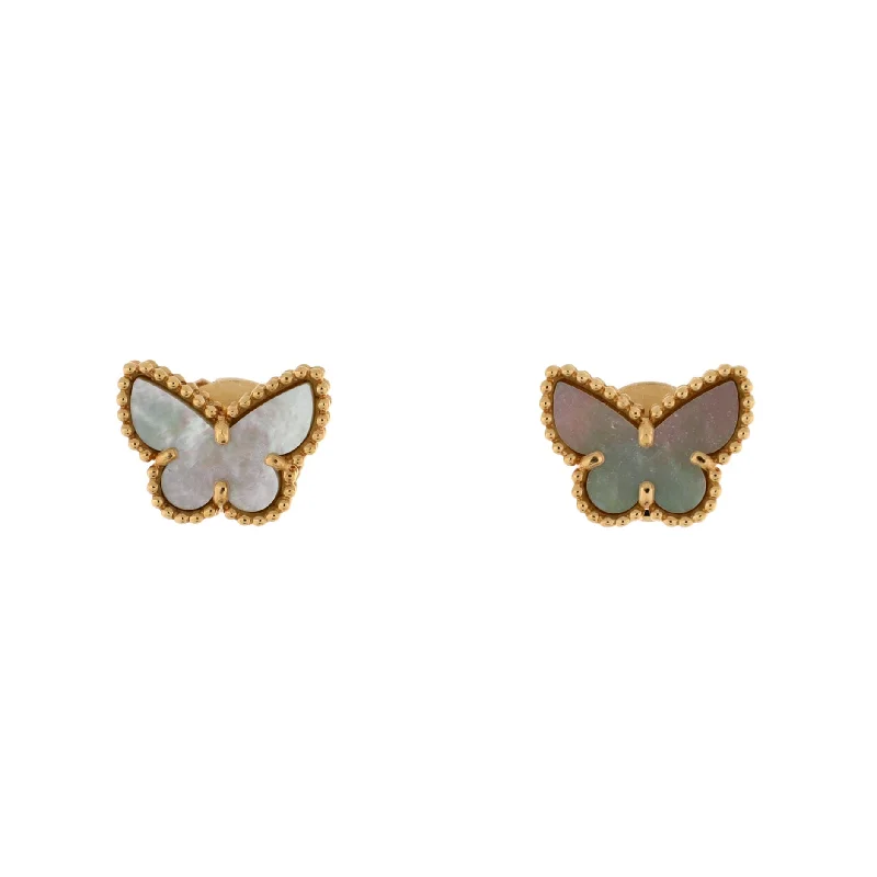 The Perfect Accessory For Less – Jewelry Sale Live Sweet Alhambra Butterfly Stud Earrings 18K Yellow Gold and Mother of Pearl The Perfect Accessory For Less – Jewelry Sale Live Sweet Alhambra Butterfly Stud Earrings 18K Yellow Gold and Mother of Pearl