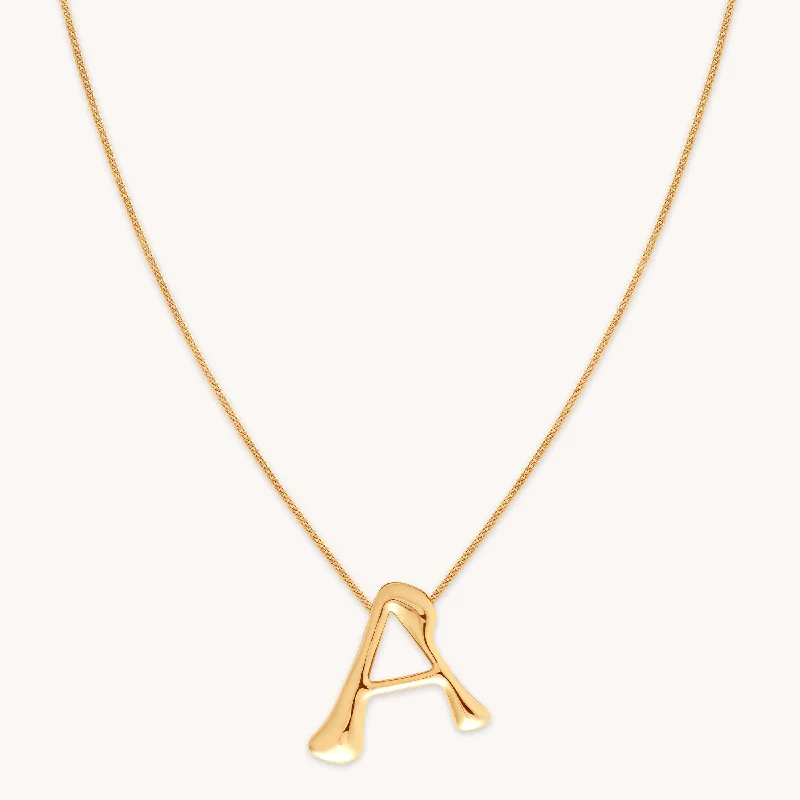 Fashion-Forward Jewelry At Exclusive Discounts A Initial Bold Pendant Necklace in Gold Fashion-Forward Jewelry At Exclusive Discounts A Initial Bold Pendant Necklace in Gold