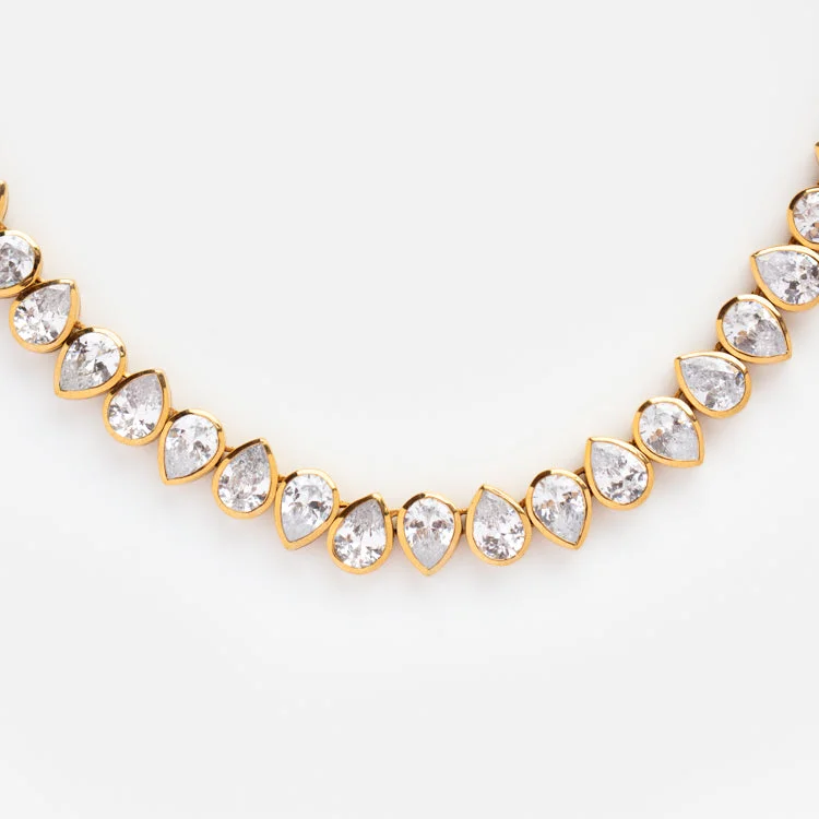 Elegant Jewelry Pieces At Unbelievable Prices Bold Bezel Set Tennis Necklace