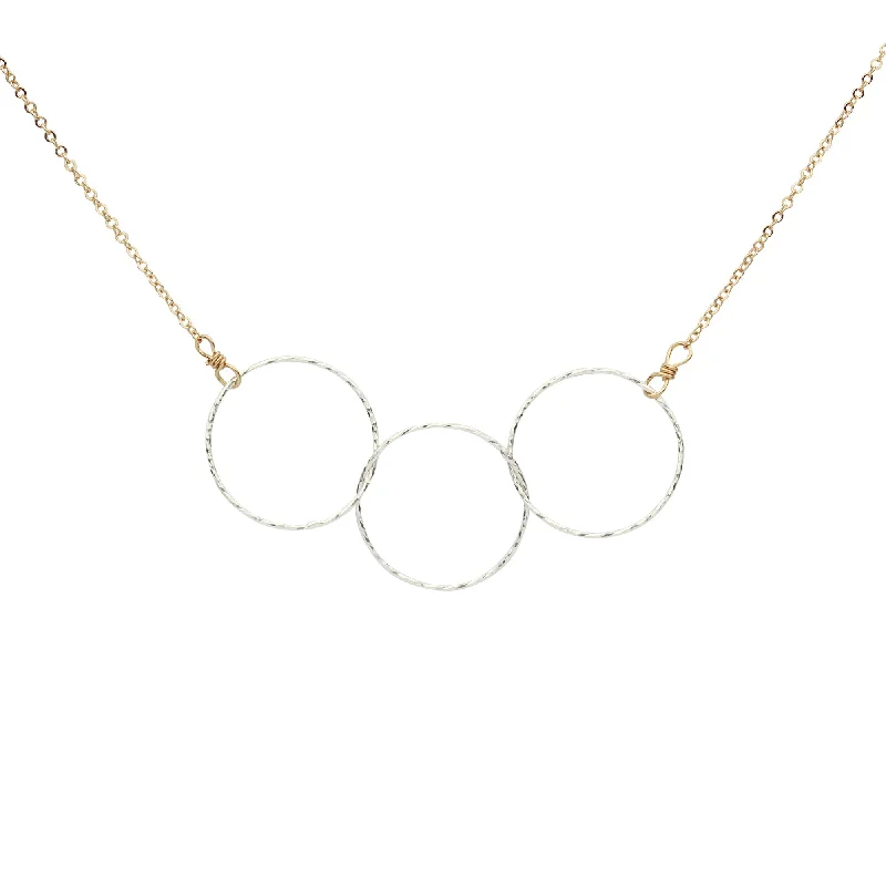 Silver Circles / Gold Chain