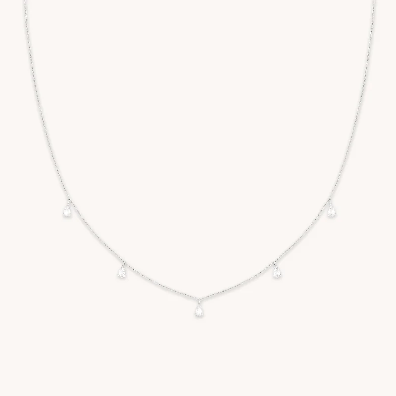 Seasonal Jewelry Clearance – Best Styles At The Lowest Prices Crystal Charm Necklace in Silver Seasonal Jewelry Clearance – Best Styles At The Lowest Prices Crystal Charm Necklace in Silver