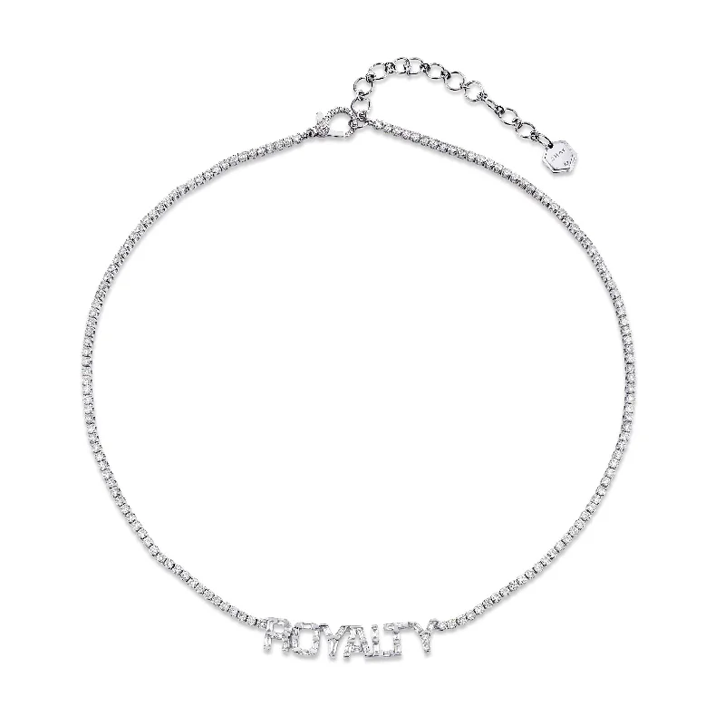 Luxury Handcrafted Jewelry For Elegant Looks DIAMOND BAGUETTE THREADS 7 LETTER NAME NECKLACE Luxury Handcrafted Jewelry For Elegant Looks DIAMOND BAGUETTE THREADS 7 LETTER NAME NECKLACE