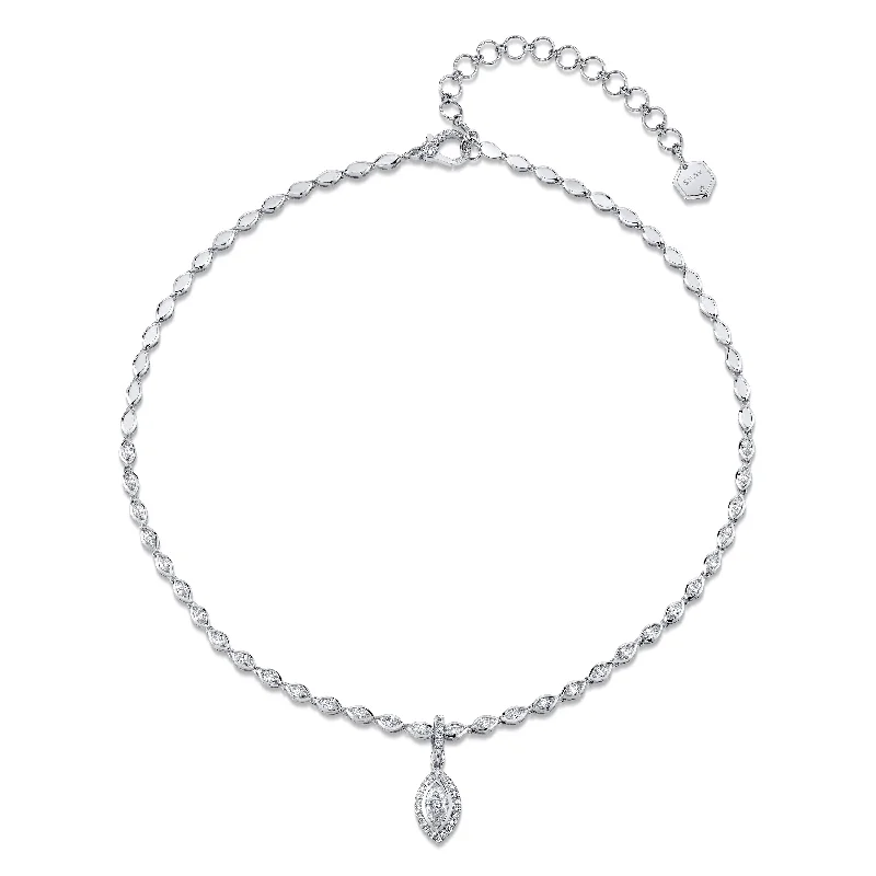 Buy More, Save More – Special Jewelry Discounts DIAMOND HALO MARQUISE CLIP DROP NECKLACE Buy More, Save More – Special Jewelry Discounts DIAMOND HALO MARQUISE CLIP DROP NECKLACE