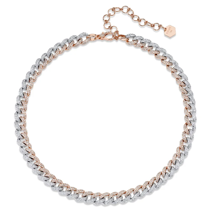 Limited-Time Jewelry Discounts – Shine Without The Splurge DIAMOND TWO-TONE PAVE MEDIUM LINK NECKLACE Limited-Time Jewelry Discounts – Shine Without The Splurge DIAMOND TWO-TONE PAVE MEDIUM LINK NECKLACE