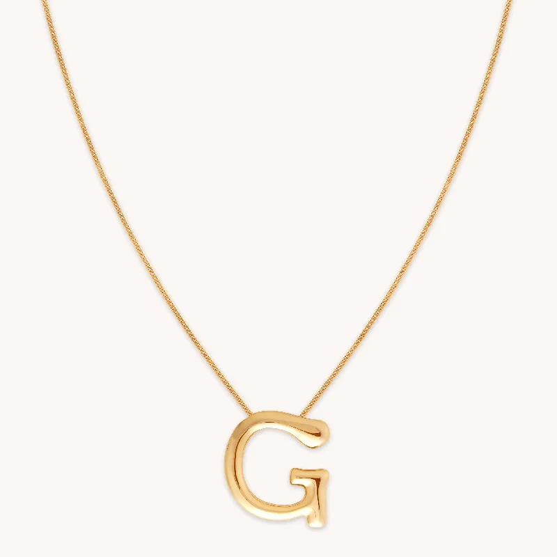 Flash Sale On Elegant Jewelry – Don't Miss Out G Initial Bold Pendant Necklace in Gold Flash Sale On Elegant Jewelry – Don't Miss Out G Initial Bold Pendant Necklace in Gold