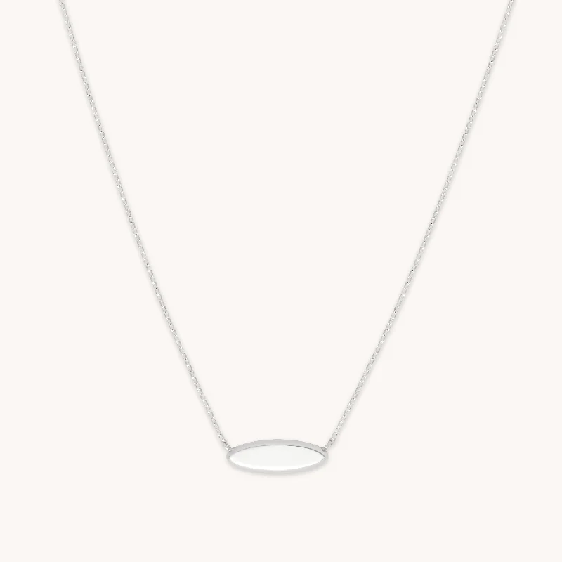 Limited-Time Jewelry Discounts – Shine Without The Splurge ID Pendant Necklace in Solid White Gold
