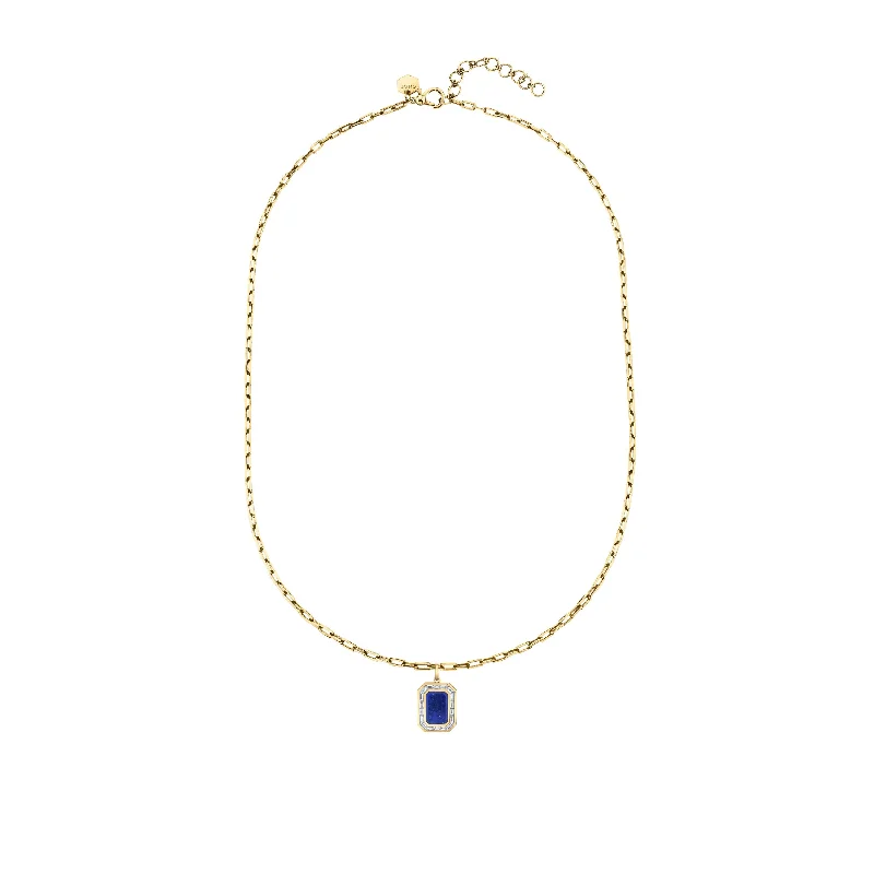 Shop Fine Jewelry With Exclusive Savings LAPIS NAMEPLATE PENDANT NECKLACE