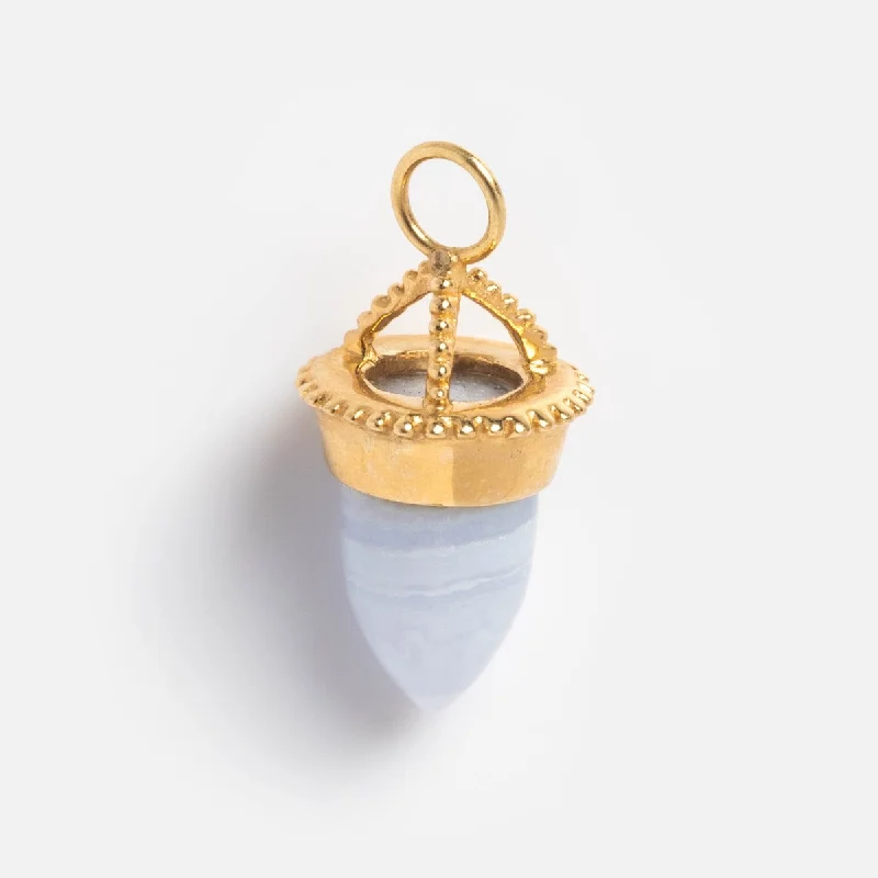 Get Ready To Sparkle – Special Jewelry Discounts Large Blue Agate Amphora Charm