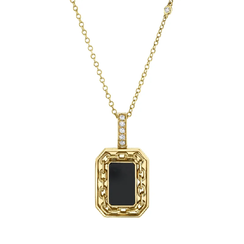Shop Modern Jewelry Collections With Exclusive Discounts BLACK ONYX LINK BORDER DISK PENDANT Shop Modern Jewelry Collections With Exclusive Discounts BLACK ONYX LINK BORDER DISK PENDANT