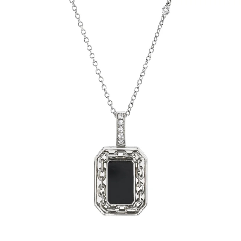 White Gold/Black Onxy