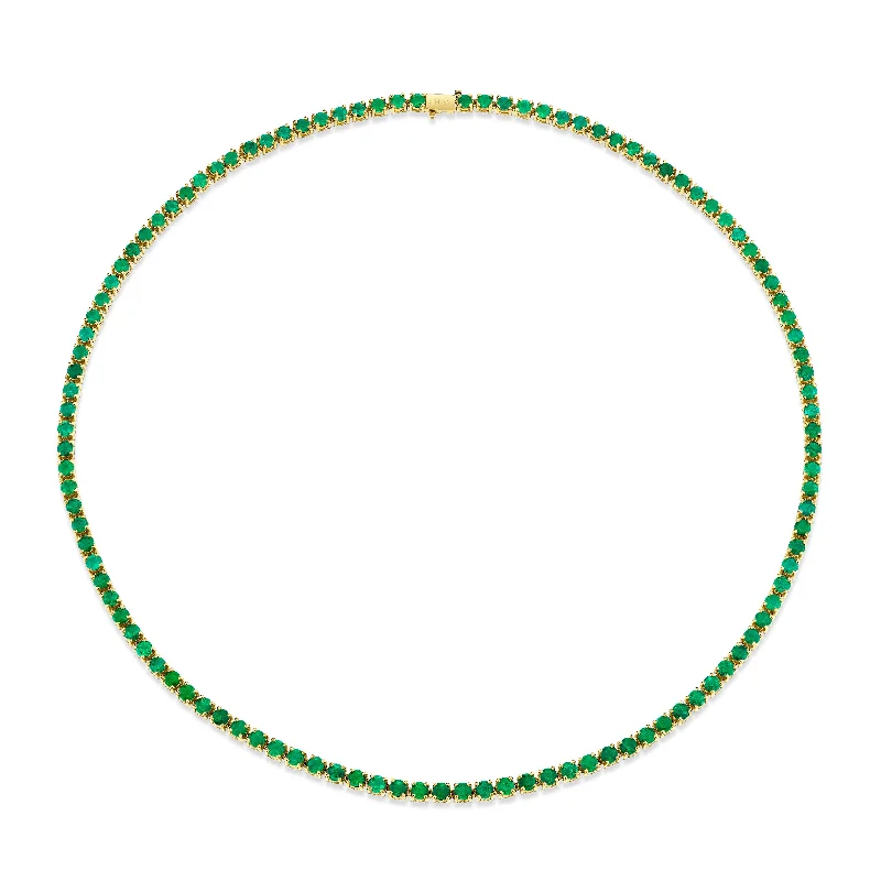 Limited-Time Jewelry Sale – Don't Miss These Deals MEN'S EMERALD ROUND TENNIS NECKLACE, 22IN Limited-Time Jewelry Sale – Don't Miss These Deals MEN'S EMERALD ROUND TENNIS NECKLACE, 22IN