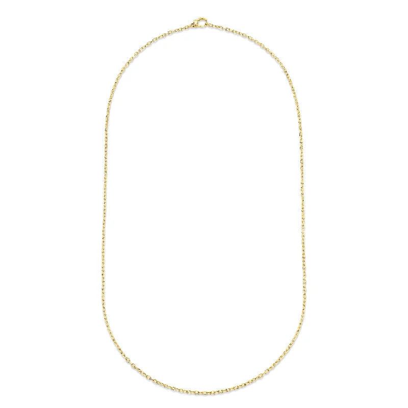 Exclusive Gemstone Jewelry Markdowns – Shop Now SOLID GOLD OVAL LINK CHAIN