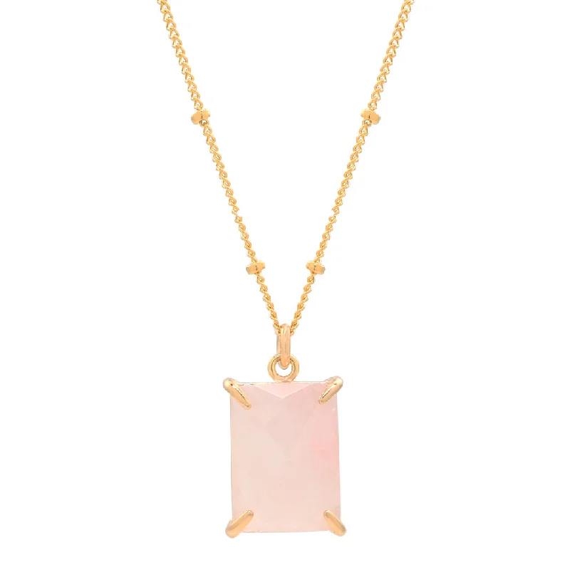 Must-Have Jewelry At Unbelievable Discounts Rose Quartz Emerald Necklace