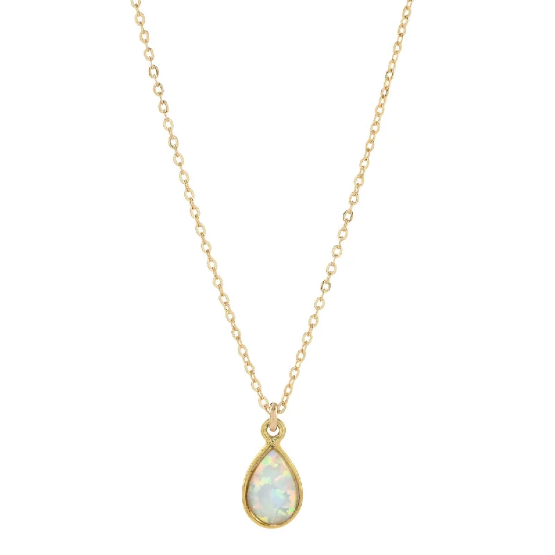 Affordable Luxury Jewelry – Style At A Great Price Tiny Elongated Teardrop Opal Necklace Affordable Luxury Jewelry – Style At A Great Price Tiny Elongated Teardrop Opal Necklace