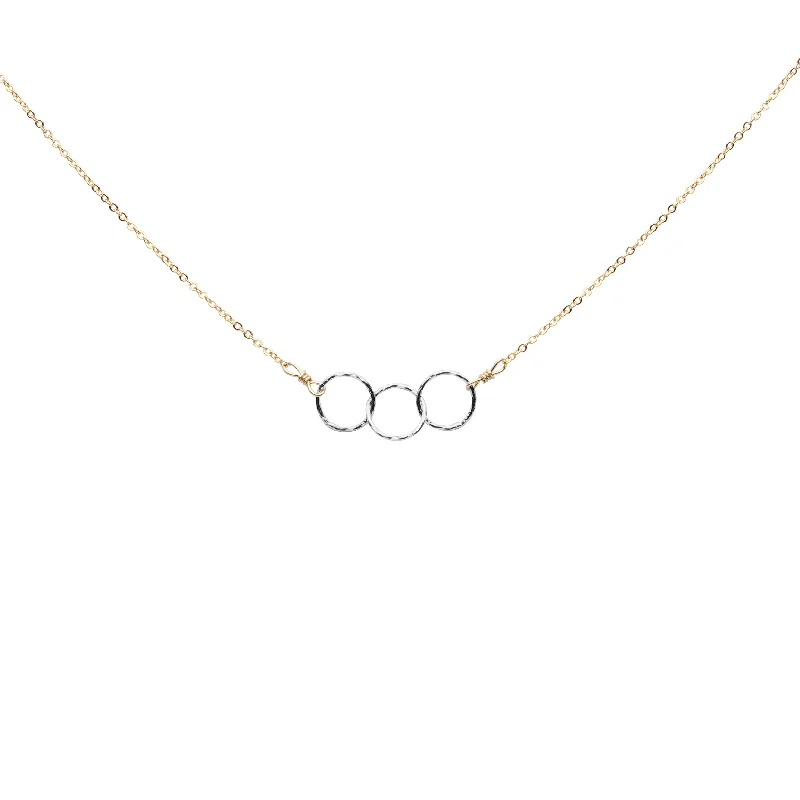 Silver Circles Gold Chain