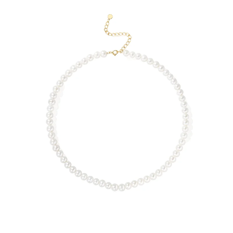 Affordable Luxury Jewelry – Style At A Great Price Polo Pearl Necklace - Solid Gold Affordable Luxury Jewelry – Style At A Great Price Polo Pearl Necklace - Solid Gold