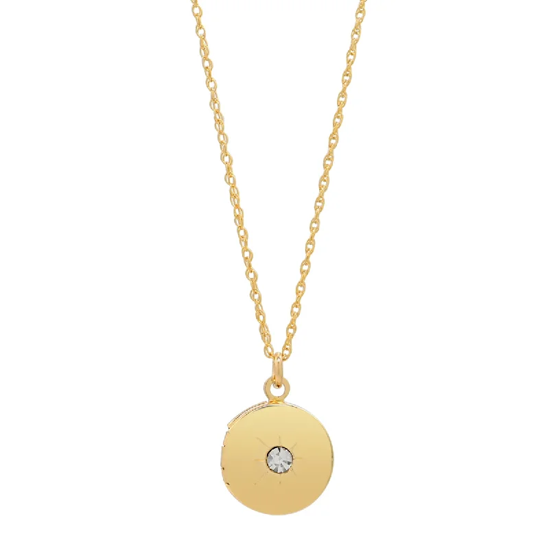 Dainty And Elegant Jewelry Now At Reduced Prices Round CZ Star Locket