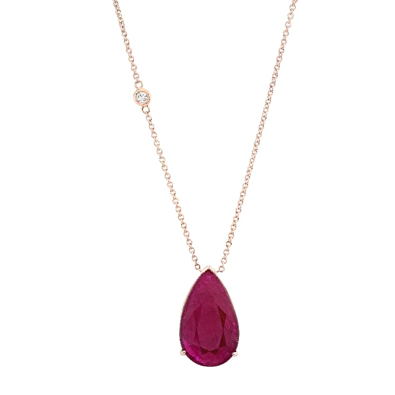 Trending Jewelry Styles Now At Limited-Time Discounts RUBY LARGE PEAR SOLITAIRE PENDANT NECKLACE Trending Jewelry Styles Now At Limited-Time Discounts RUBY LARGE PEAR SOLITAIRE PENDANT NECKLACE