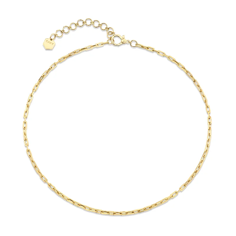 Chic, Trendy, And Affordable Jewelry Sale SOLID GOLD BABY DECO LINK NECKLACE