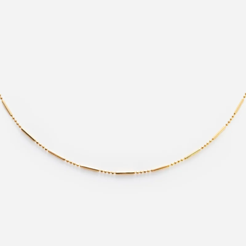 Modern Statement Jewelry For Bold Styling Solid Gold Dot Dash Chain