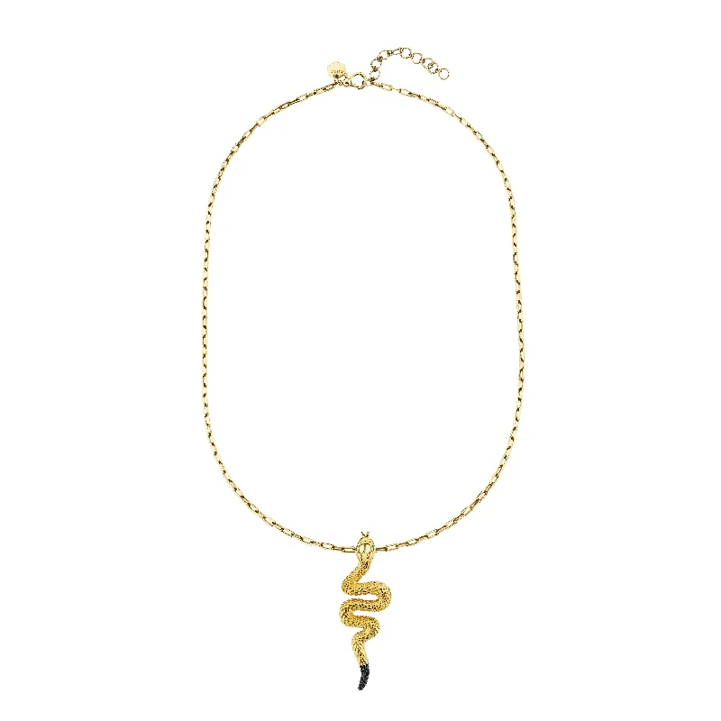 Elegant Jewelry Pieces At Unbelievable Prices SOLID GOLD LARGE SNAKE PENDANT NECKLACE Elegant Jewelry Pieces At Unbelievable Prices SOLID GOLD LARGE SNAKE PENDANT NECKLACE