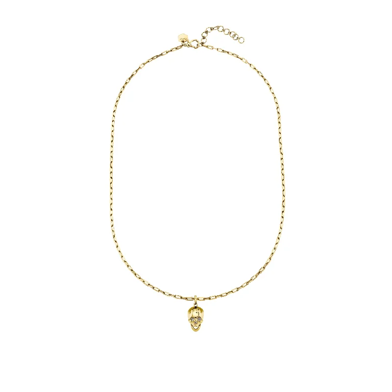 Special Jewelry Deals – Upgrade Your Collection SOLID GOLD SKULL PENDANT NECKLACE